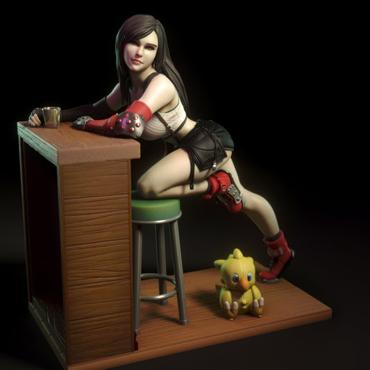 Barkeep Fighter Adult 3D Resin Figurine Model Kit