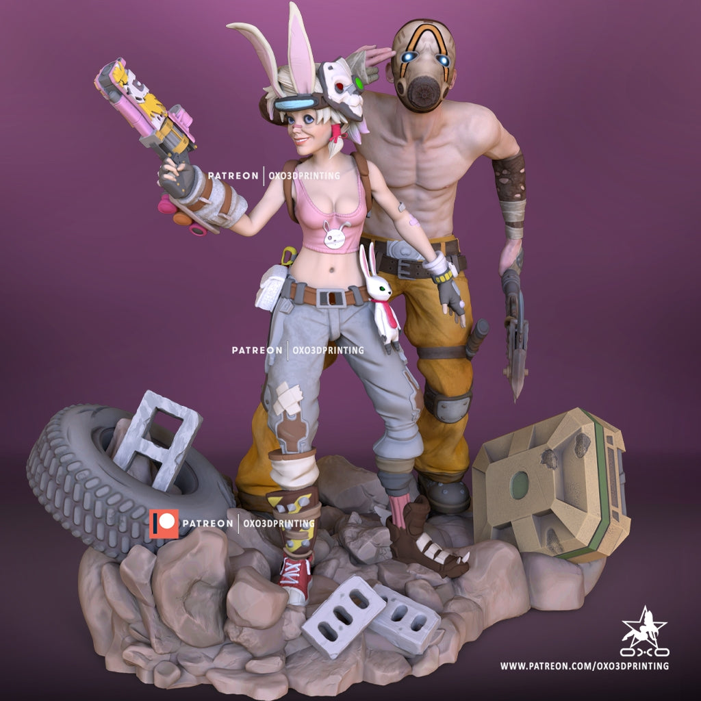 Small Demolition Girl 3D Resin Figurine Model Kit