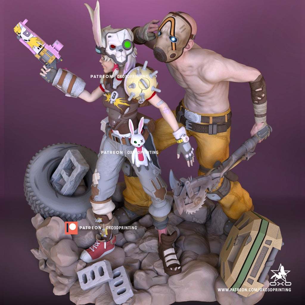 Small Demolition Girl 3D Resin Figurine Model Kit