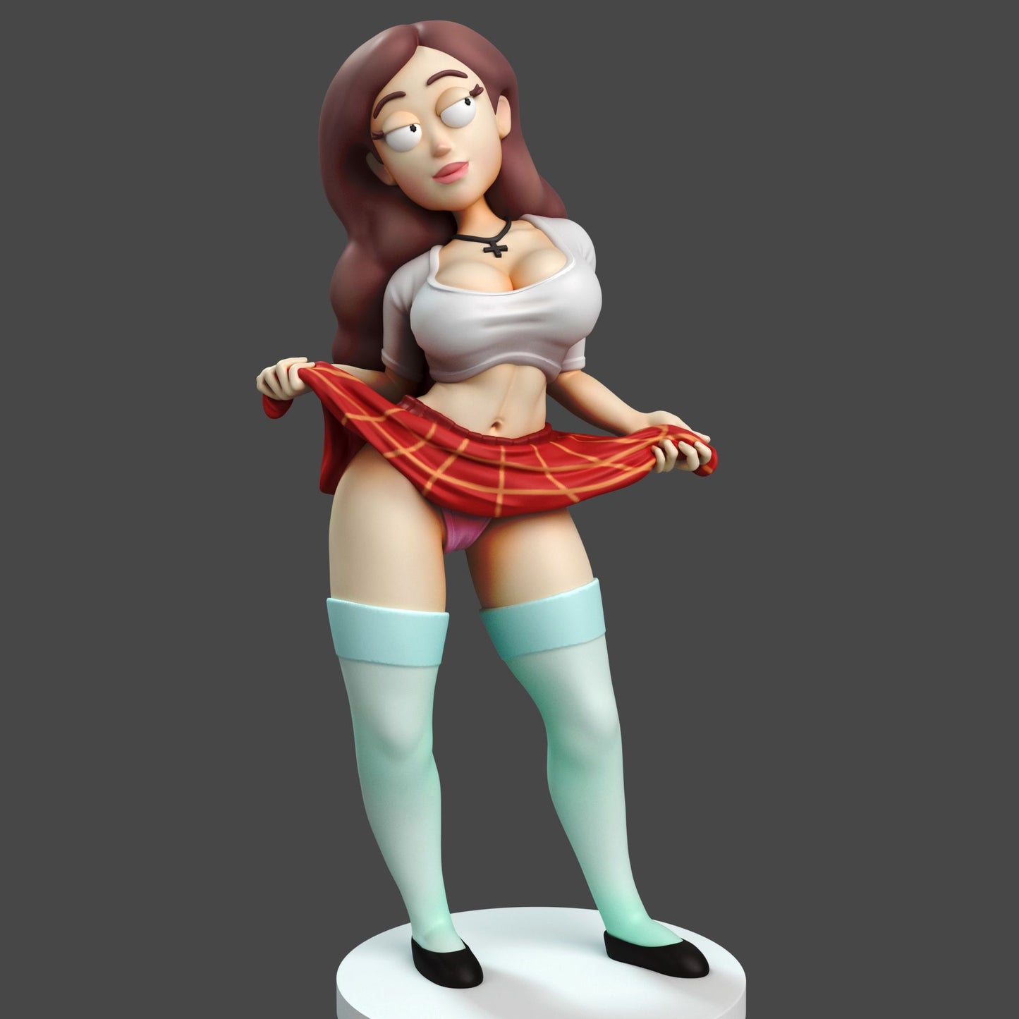 Popular Girl Adult Pinup 3D Resin Figurine Model Kit