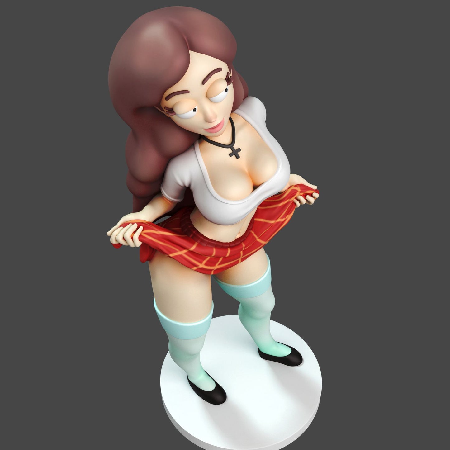 Popular Girl Adult Pinup 3D Resin Figurine Model Kit