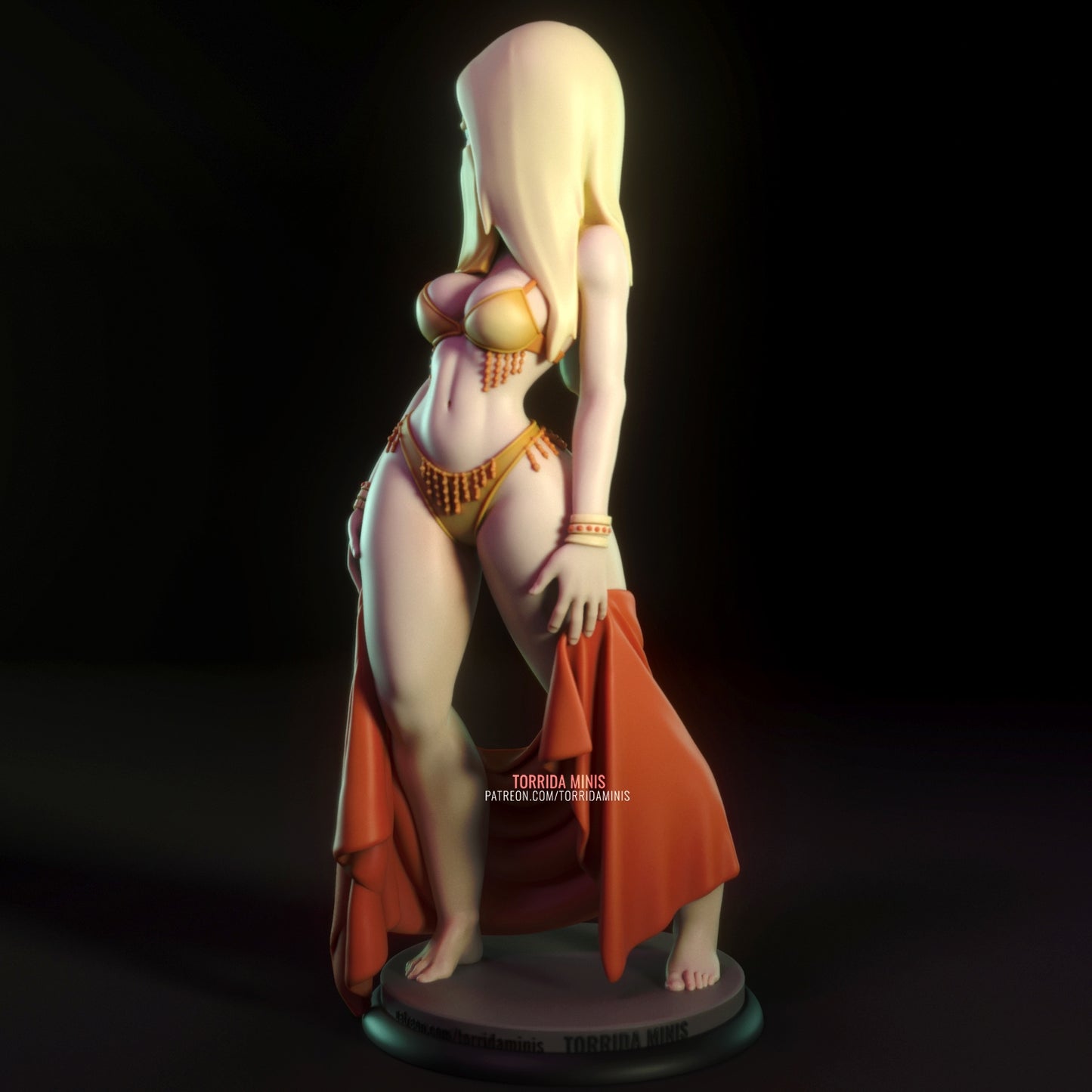 Yellow Sorceress Adult 3D Resin Figurine Model Kit