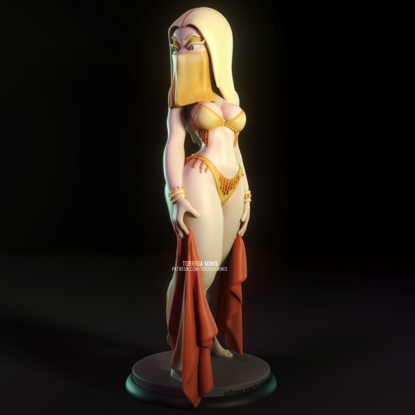 Yellow Sorceress Adult 3D Resin Figurine Model Kit