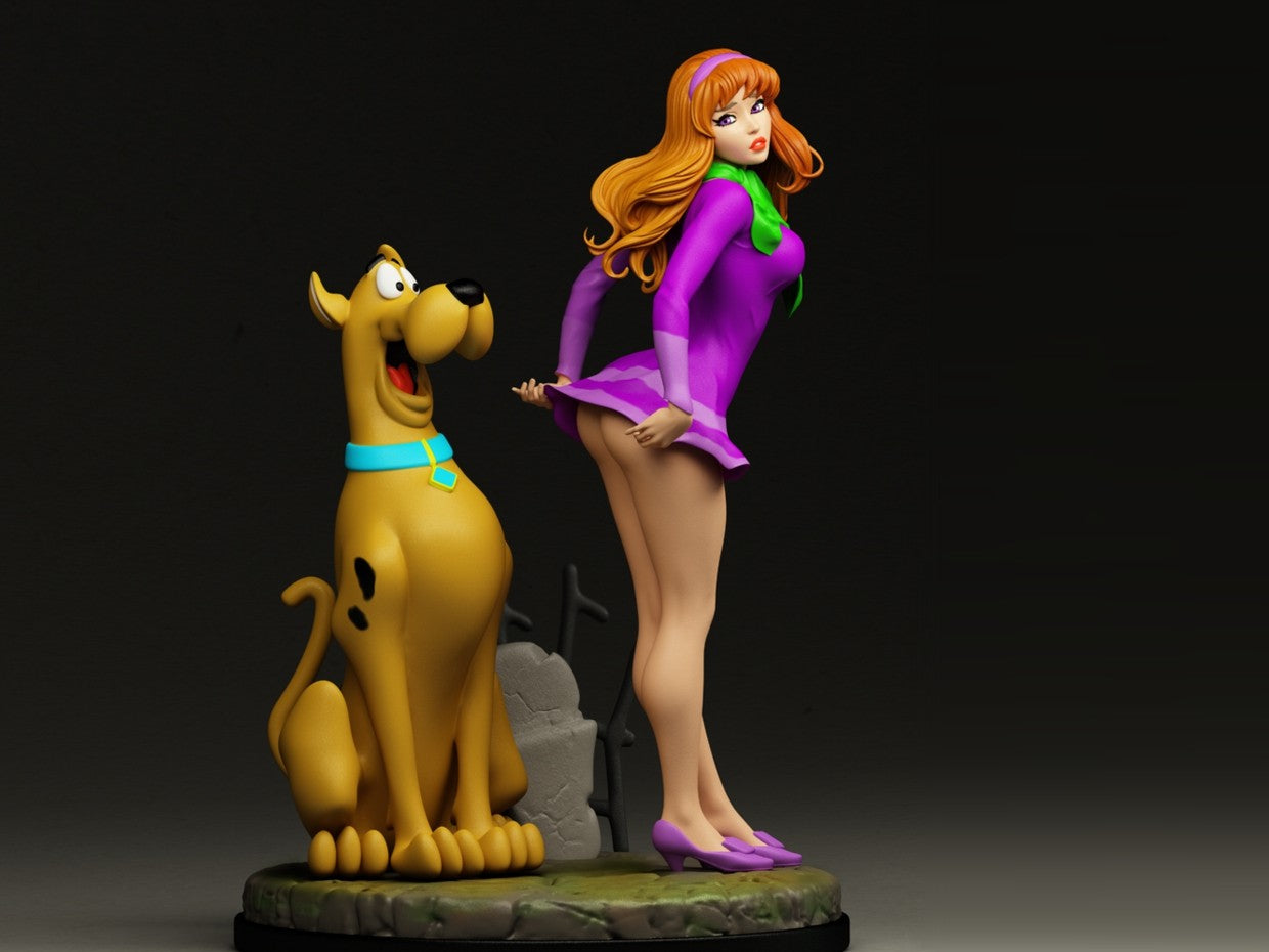 Ghost Hunter Adult Pinup 3D Resin Figurine Model Kit