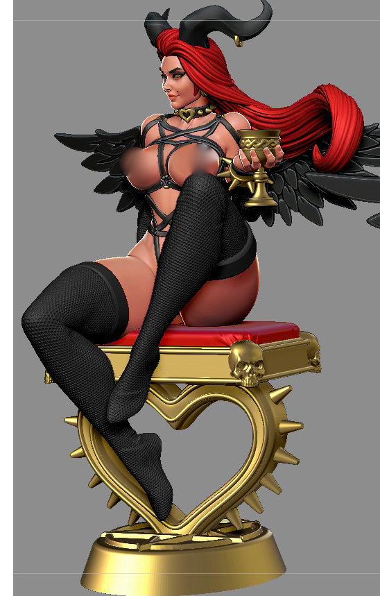 Demon Succubus Adult 3D Resin Figurine Model Kit