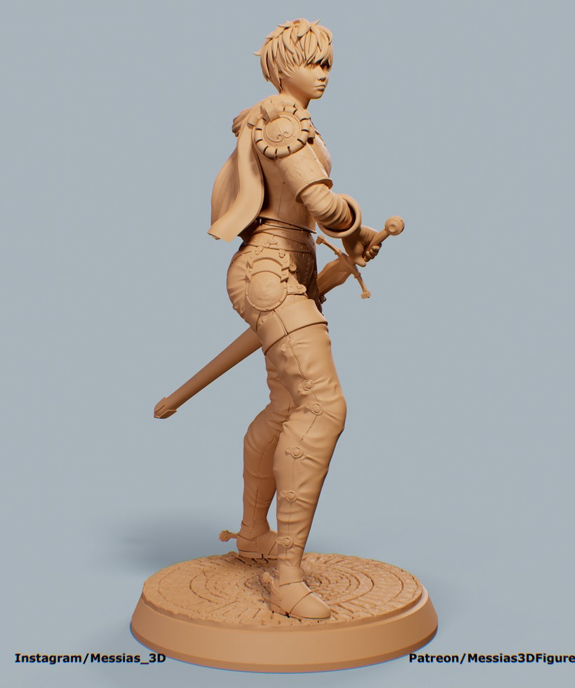 Commander Girl Adult 3D Resin Figurine Model Kit